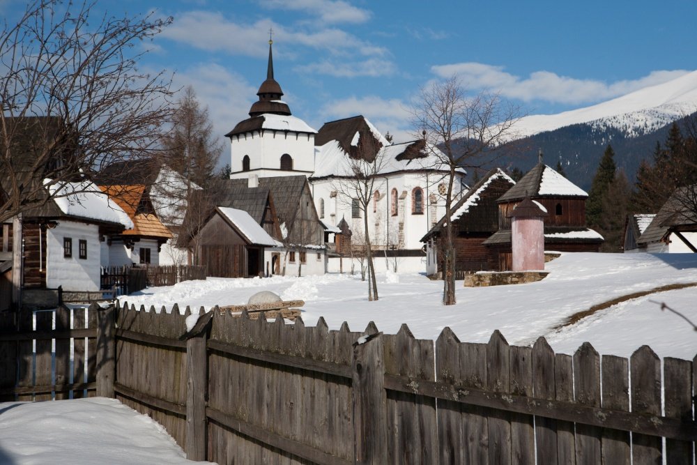 Museum of preserved Liptov village in Pribylina.